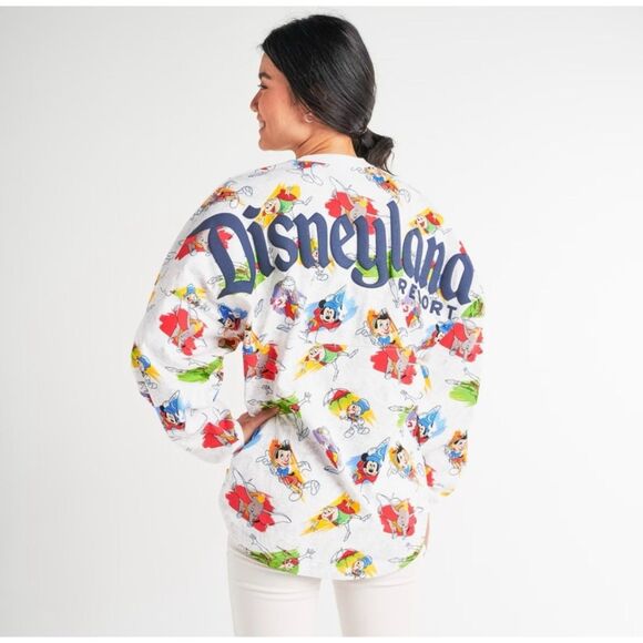 Disney Parks Ink and Paint Disneyland Jersey Sweatshirt Size XS Oversized NWT - Picture 2 of 9